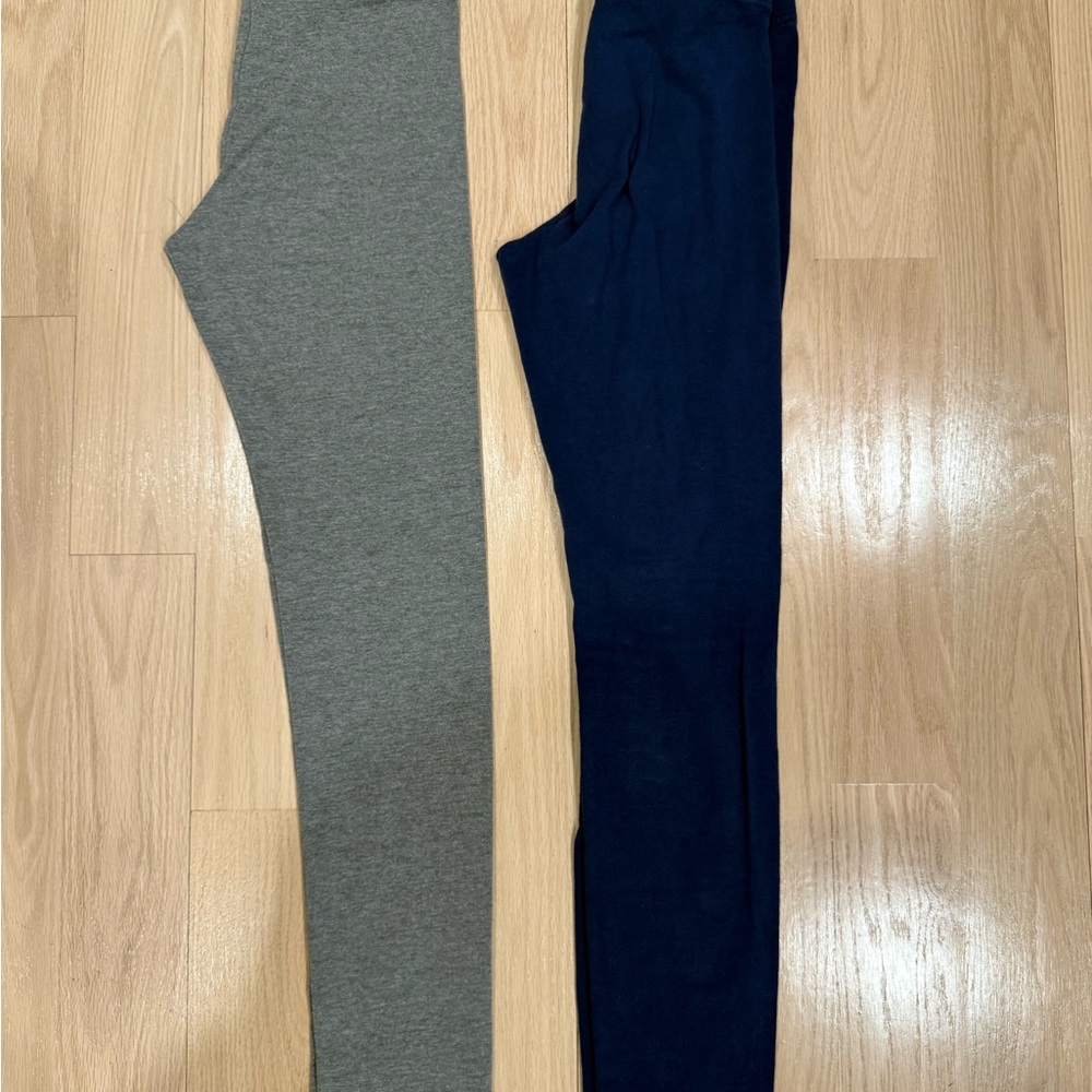 Gray and Navy Leggings
